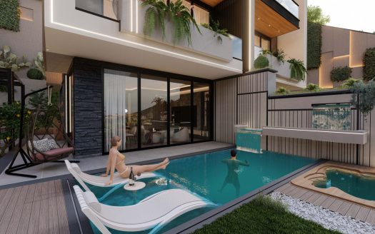 “Serene Luxury: NOVA HILLS HOUSES TEPE – Your Blissful Haven in Vibrant Alanya’s Heart.”