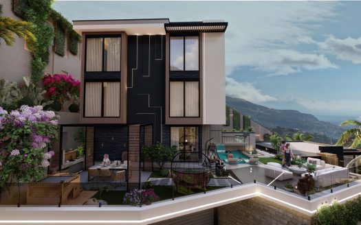“Serene Luxury: NOVA HILLS HOUSES TEPE – Your Blissful Haven in Vibrant Alanya’s Heart.”